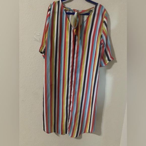 Sweet Pea for NY& Company Multicolored stripes hi-low blouse X-Large - Picture 11 of 13